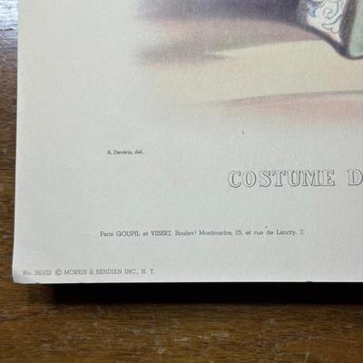 LOT 127: Vintage Costume Prints of French Fashion of the 16th & 18th Century, Framed Betty Bonnet's College Sister Paper Dolls...