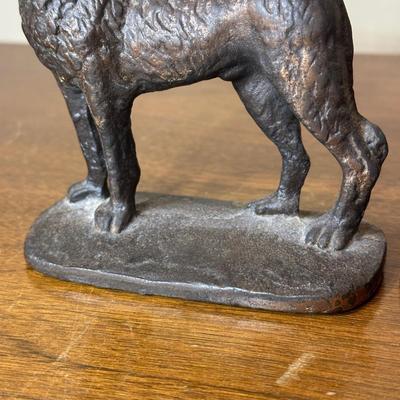 LOT 129: Vintage 1929 Gifthouse NYC D60 German Shepards Brass Bookends & More