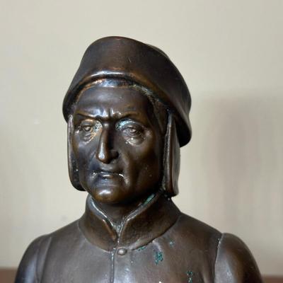 LOT 130: Vintage Pompeian Bronze Company Sculptures w/ Vintage Bookends