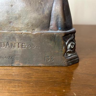 LOT 130: Vintage Pompeian Bronze Company Sculptures w/ Vintage Bookends