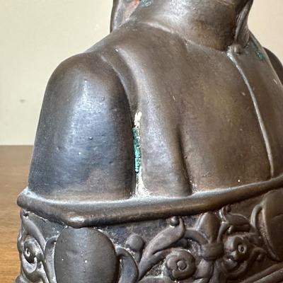 LOT 130: Vintage Pompeian Bronze Company Sculptures w/ Vintage Bookends