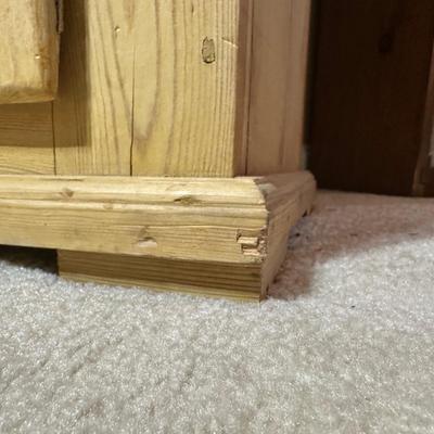 LOT 131: Primitive Wooden Cabinet