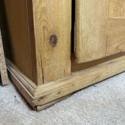 LOT 131: Primitive Wooden Cabinet