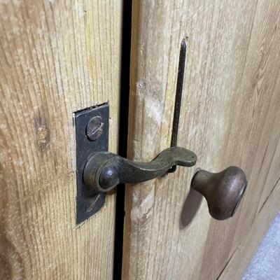 LOT 131: Primitive Wooden Cabinet