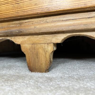 LOT 132: Primitive Wooden Corner Cupboard