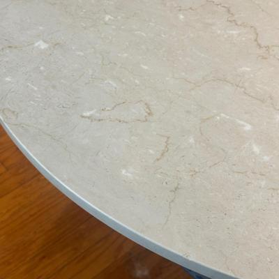 LOT 134: Marble Tulip Table w/ Chairs