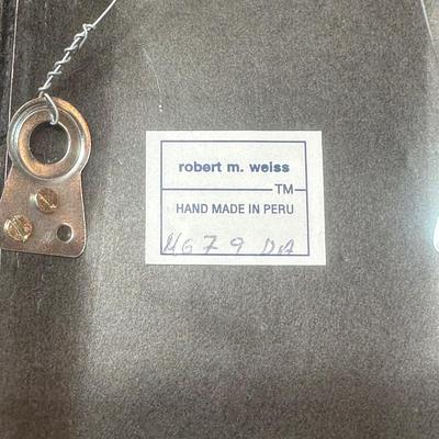 LOT 135: Collection Of Robert M WeissHand Made Hand Painted In Peru Wooden Mirrors