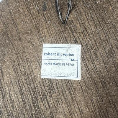 LOT 135: Collection Of Robert M WeissHand Made Hand Painted In Peru Wooden Mirrors