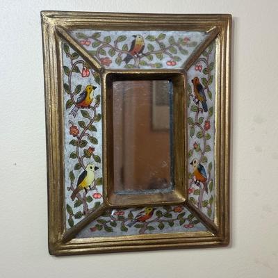LOT 135: Collection Of Robert M WeissHand Made Hand Painted In Peru Wooden Mirrors