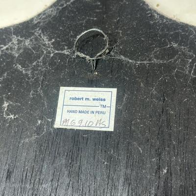 LOT 135: Collection Of Robert M WeissHand Made Hand Painted In Peru Wooden Mirrors