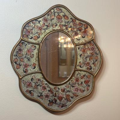 LOT 135: Collection Of Robert M WeissHand Made Hand Painted In Peru Wooden Mirrors