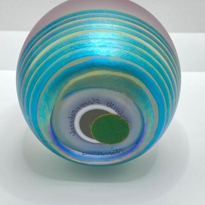 LOT 163: Signed D. Merritt Vandermark Art Glass Paperweight