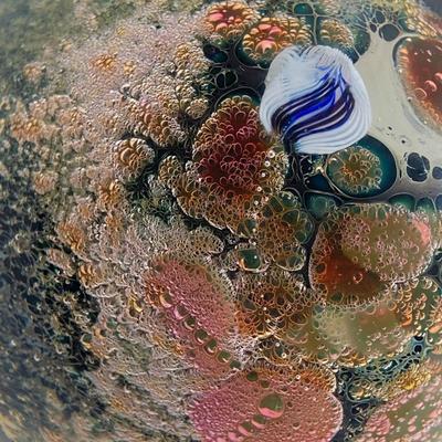 LOT 164: Signed J Simpson 1987 Art Glass Paperweight