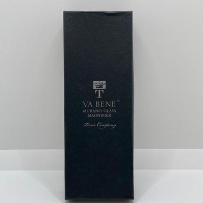 LOT 166: Va Bene Murano Glass Magnifiers and Galway Signed Crystal Paperweight