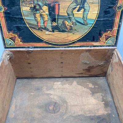 LOT 168: Black Americana Antique / Vintage Shoe Shine Box and Vantage Point Black American Worker Figurine