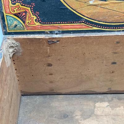 LOT 168: Black Americana Antique / Vintage Shoe Shine Box and Vantage Point Black American Worker Figurine