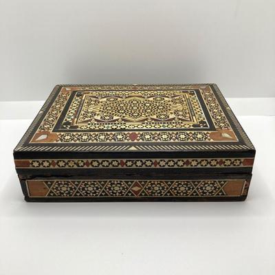 LOT 169: Vintage Asian Collection - "The Japanese Ferry" by Paul M. Lenoir, PINX Artwork, Carved Elephant Figurine, Inlay Wood...