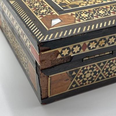 LOT 169: Vintage Asian Collection - "The Japanese Ferry" by Paul M. Lenoir, PINX Artwork, Carved Elephant Figurine, Inlay Wood...