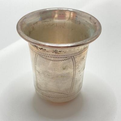 LOT 170: Set of Six Sterling Silver Star of David LG Leo Gersting Old Kiddush Cups- TW 81.61g