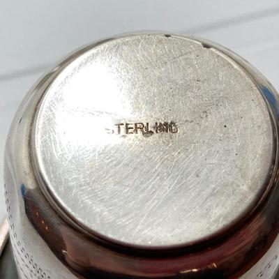 LOT 170: Set of Six Sterling Silver Star of David LG Leo Gersting Old Kiddush Cups- TW 81.61g