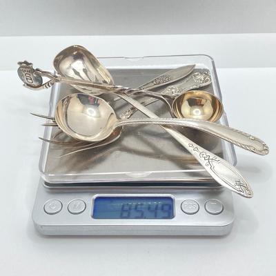 LOT 174: Collection of Sterling Flatware and More - TW 85.49g