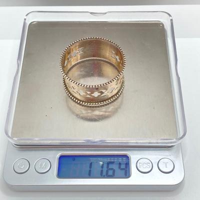 LOT 175: Vintage Silver / Non-Magnetic Entertaining Collection - TW 11.64g Napkin Holder, (Ornate Twisted Toothpicks and Shot Glasses)...