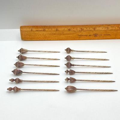 LOT 175: Vintage Silver / Non-Magnetic Entertaining Collection - TW 11.64g Napkin Holder, (Ornate Twisted Toothpicks and Shot Glasses)...