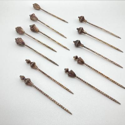 LOT 175: Vintage Silver / Non-Magnetic Entertaining Collection - TW 11.64g Napkin Holder, (Ornate Twisted Toothpicks and Shot Glasses)...