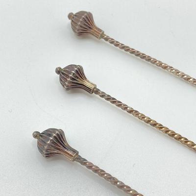 LOT 175: Vintage Silver / Non-Magnetic Entertaining Collection - TW 11.64g Napkin Holder, (Ornate Twisted Toothpicks and Shot Glasses)...