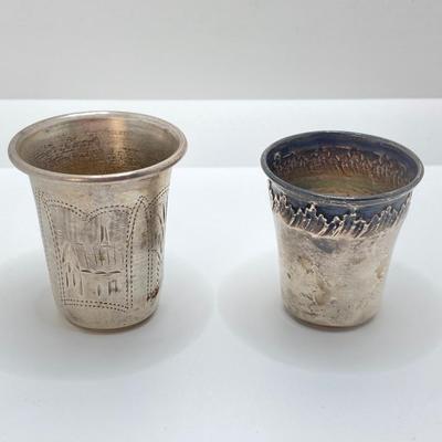 LOT 175: Vintage Silver / Non-Magnetic Entertaining Collection - TW 11.64g Napkin Holder, (Ornate Twisted Toothpicks and Shot Glasses)...