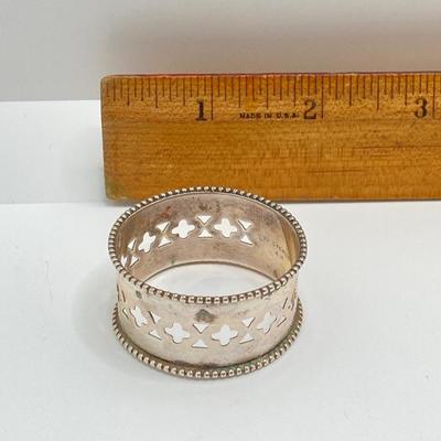 LOT 175: Vintage Silver / Non-Magnetic Entertaining Collection - TW 11.64g Napkin Holder, (Ornate Twisted Toothpicks and Shot Glasses)...