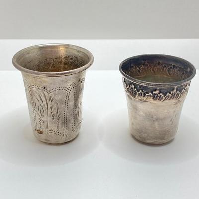 LOT 175: Vintage Silver / Non-Magnetic Entertaining Collection - TW 11.64g Napkin Holder, (Ornate Twisted Toothpicks and Shot Glasses)...