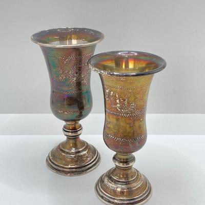 LOT 176: Two Vintage Sterling Ceremonial Cups - TW 125.22g