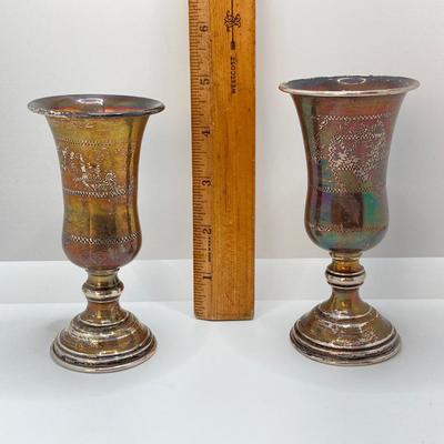 LOT 176: Two Vintage Sterling Ceremonial Cups - TW 125.22g