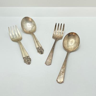 LOT 177: Vintage Children's Sterling Flatware TW 57.60g (Wolfenden and More)