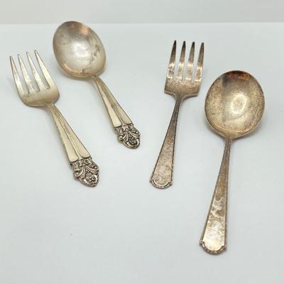 LOT 177: Vintage Children's Sterling Flatware TW 57.60g (Wolfenden and More)