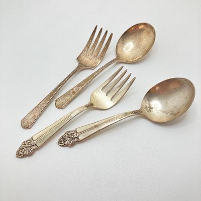 LOT 177: Vintage Children's Sterling Flatware TW 57.60g (Wolfenden and More)