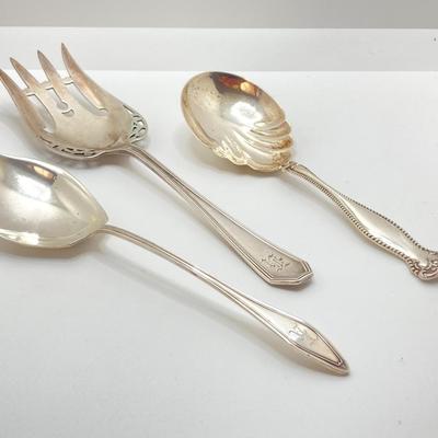 LOT 178: Vintage Sterling Serving Flatware - TW 115.67g