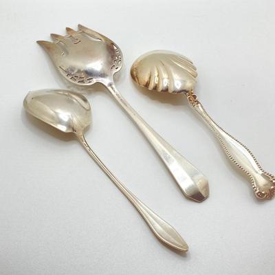 LOT 178: Vintage Sterling Serving Flatware - TW 115.67g