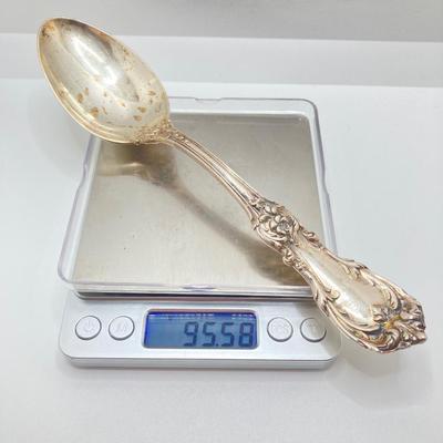 LOT 179: Vintage Reed and Barton Sterling "Burgundy" Flatware Set - TW 4269.89g