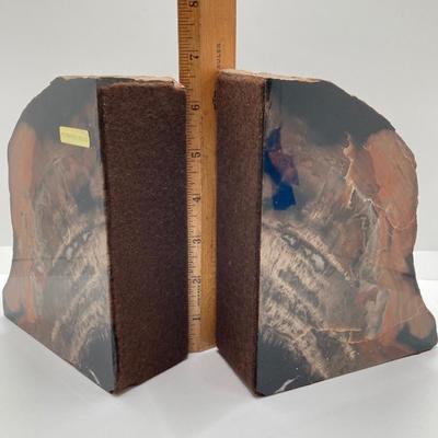 LOT 181: Gorgeous Arizona Petrified Wood Book Ends