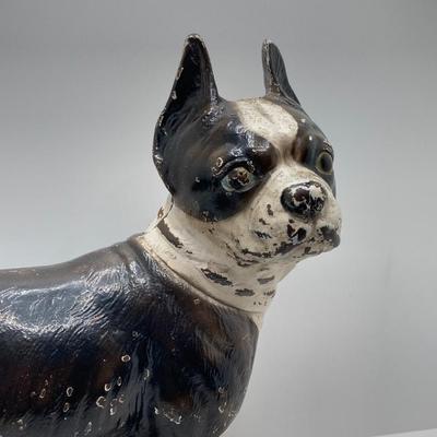 LOT 182: Vintage / Antique Cast Iron Boston Terrier Door Stop