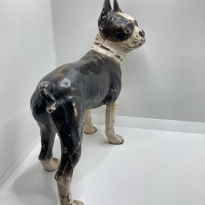LOT 182: Vintage / Antique Cast Iron Boston Terrier Door Stop