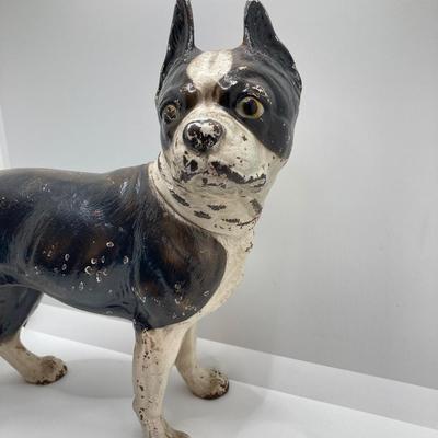 LOT 182: Vintage / Antique Cast Iron Boston Terrier Door Stop