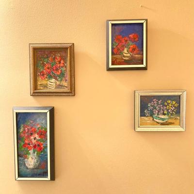 LOT 183: Collection of Smaller Framed Oil Paintings