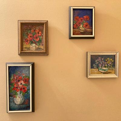 LOT 183: Collection of Smaller Framed Oil Paintings