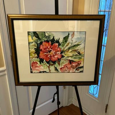 LOT 184: Signed and Framed Oil Painting by Annette Weisbach
