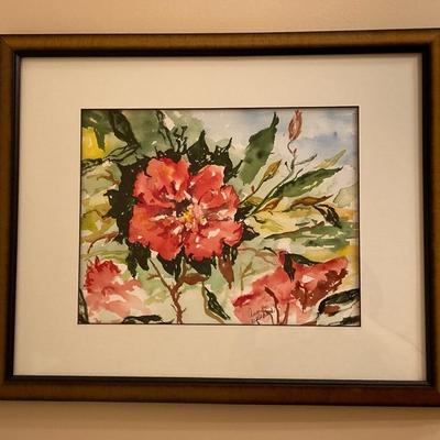 LOT 184: Signed and Framed Oil Painting by Annette Weisbach