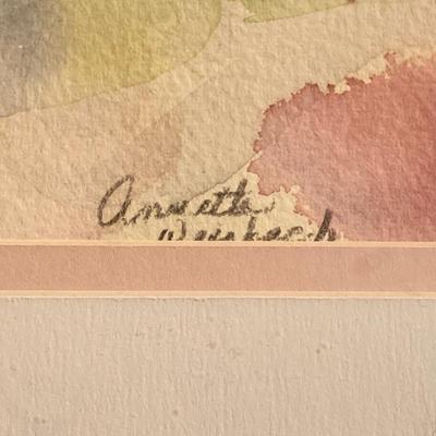 LOT 185: Framed and Signed Oil Painting by Annette Weisbach