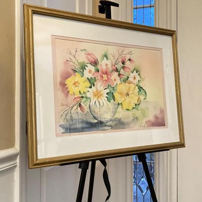 LOT 185: Framed and Signed Oil Painting by Annette Weisbach